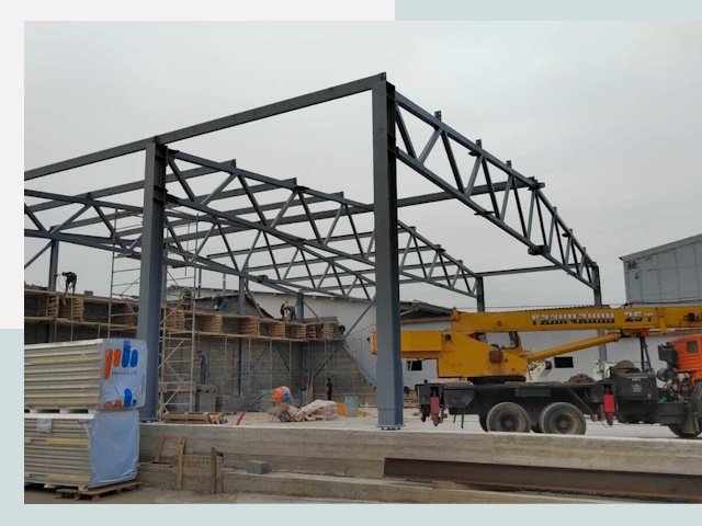 Строительство цехов в Рыбинске