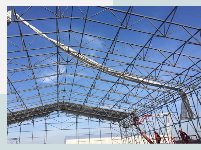 Шатровые ангары от 624 руб. в Рыбинске и Ярославской области