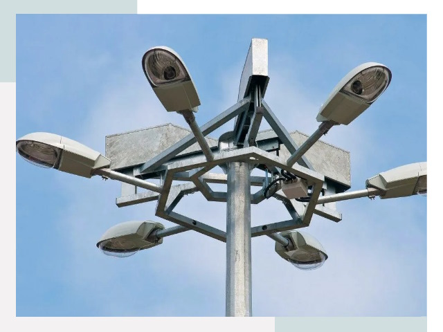 Монтаж осветительных мачт в Рыбинске