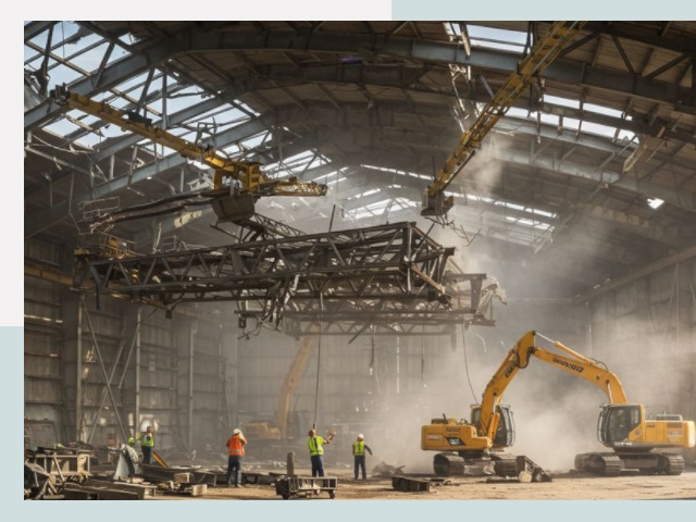 Демонтаж ангаров в Рыбинске от 624 руб. за м²